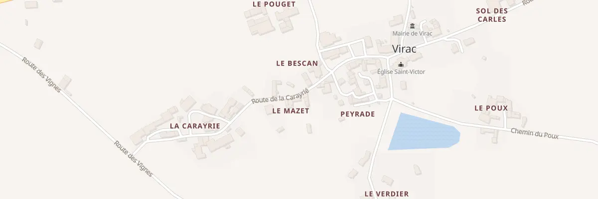 Plan du 175 Rte de la Carayrié à Virac