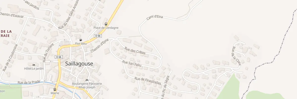 Plan du 7 Rue des Crêtes à Saillagouse