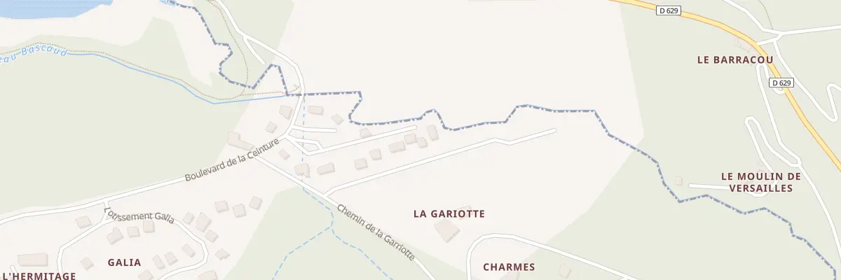 Plan du 10 Imp des Eaux Vives aux Brunels