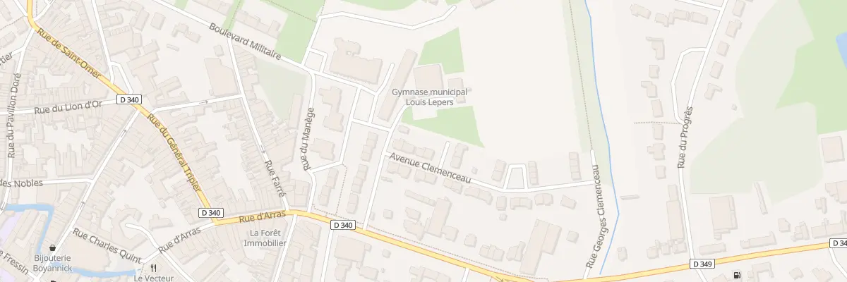 Plan du 5 Av Clemenceau à Hesdin-la-Forêt