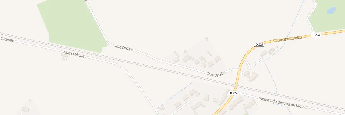 Plan du 14 Rue Droite à Nortkerque