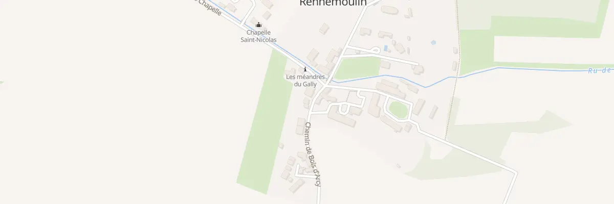 Plan du 2 Che de Fontenay et Bois d’Arcy à Rennemoulin
