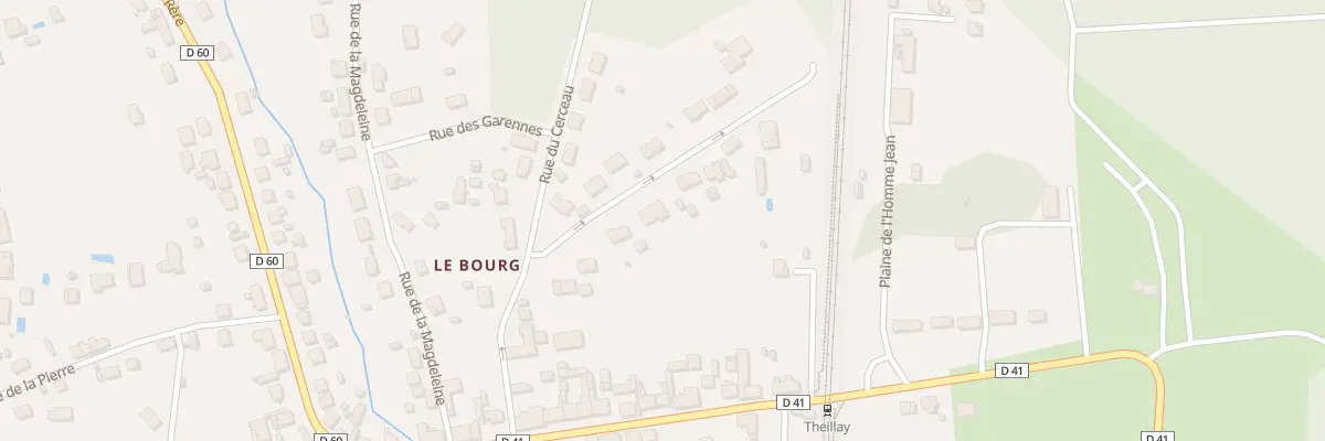 Plan du 14 Rue de la Scierie à Theillay