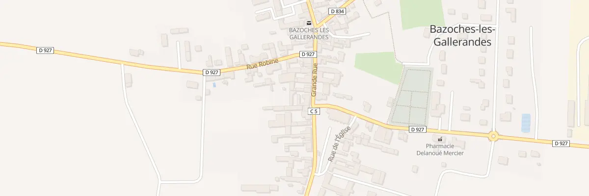 Plan du 3 Gr Grande Rue à Bazoches-les-Gallerandes