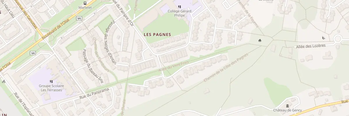Plan du 35 Rue des Vendanges Prochaines à Cergy