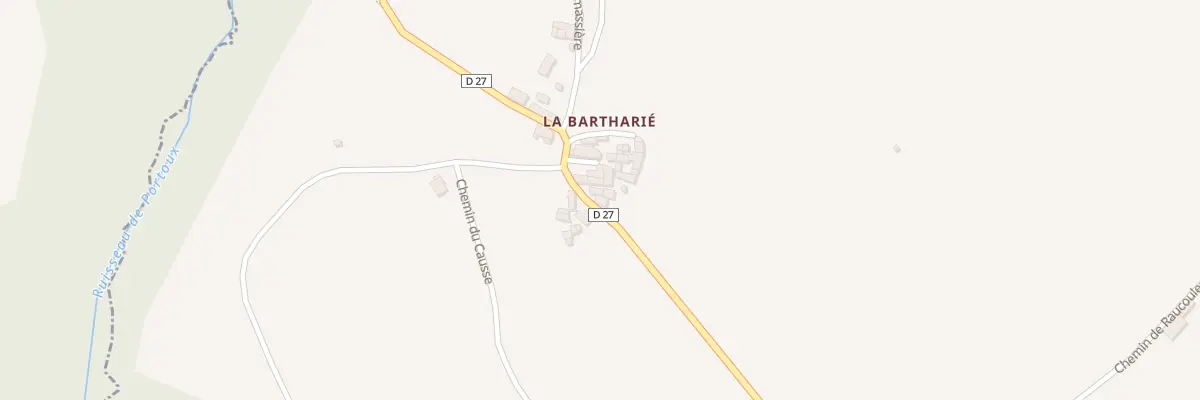 Plan du 5231 La Bartharie au Ségur