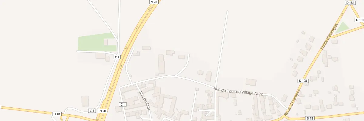 Plan du 2 Rue du Tour du Village-nord à Monnerville