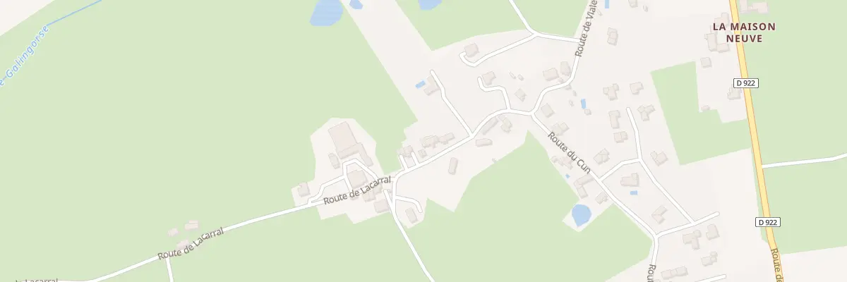 Plan du 70 Vialelles à Sanvensa