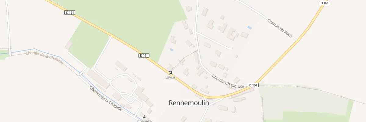Plan du 2 Sen de la Grimpette à Rennemoulin