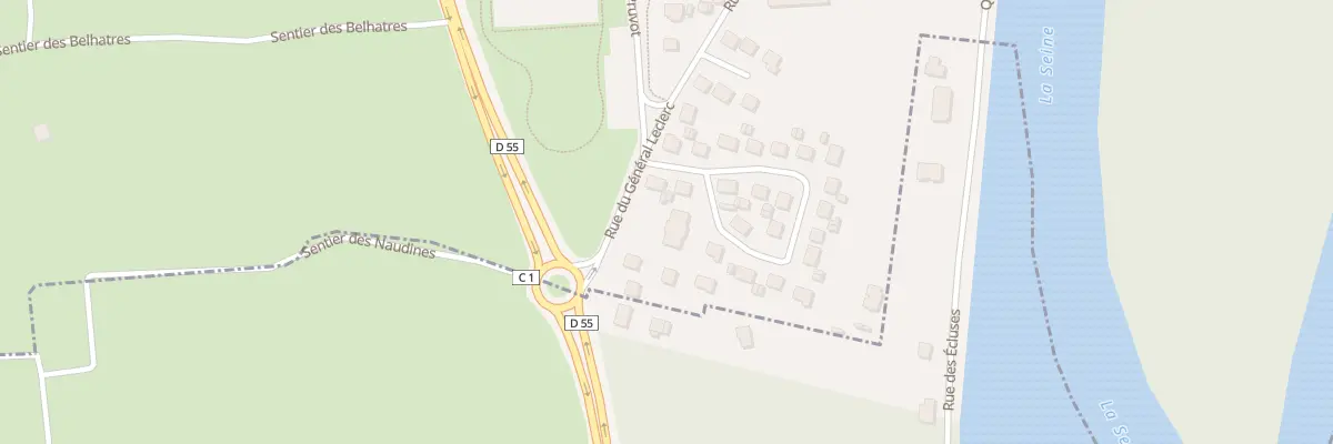 Plan du 153 Rue du Gen Leclerc à Andrésy