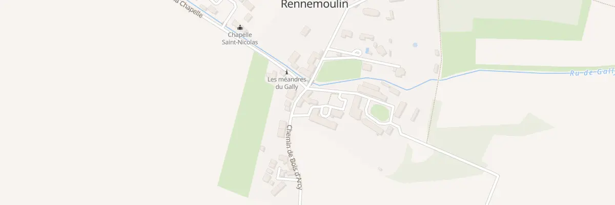 Plan du 1 Che de Fontenay et Bois d’Arcy à Rennemoulin