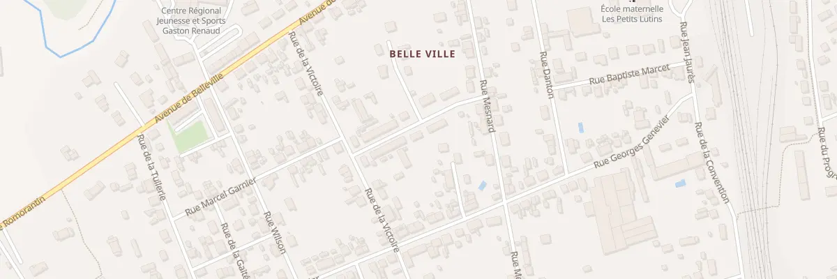 Plan du 9 Rue Paulin Durand à Salbris