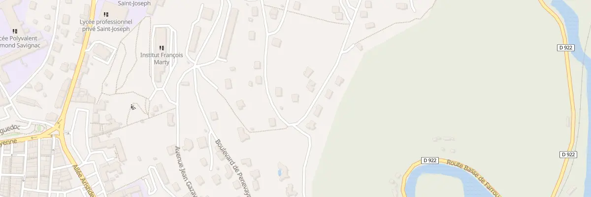 Plan du 9004 Av Hugues Panassié à Villefranche-de-Rouergue