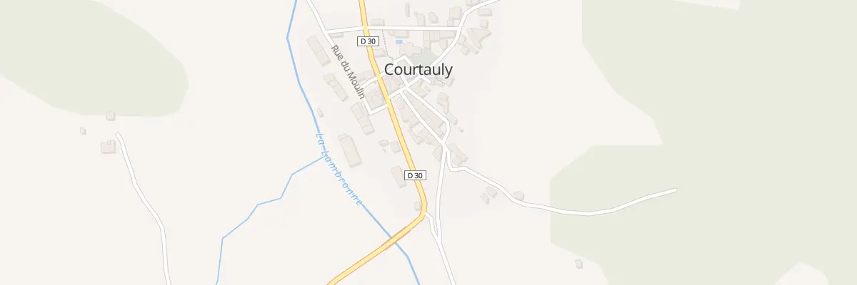 Plan de la Rue de Caratge à Courtauly