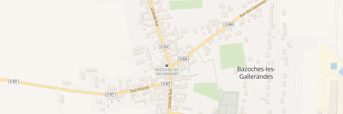 Plan du 28 Gr Grande Rue à Bazoches-les-Gallerandes