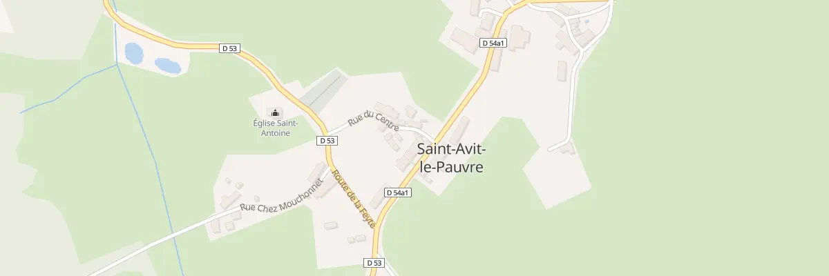 Plan du 1 Rue du Centre à Saint-Avit-le-Pauvre