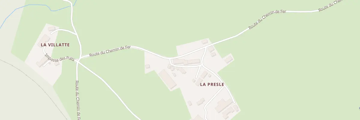 Plan du 7 La Presle à Cressat