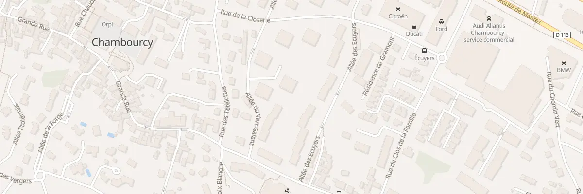 Plan du 30 All du Vert Galant à Chambourcy