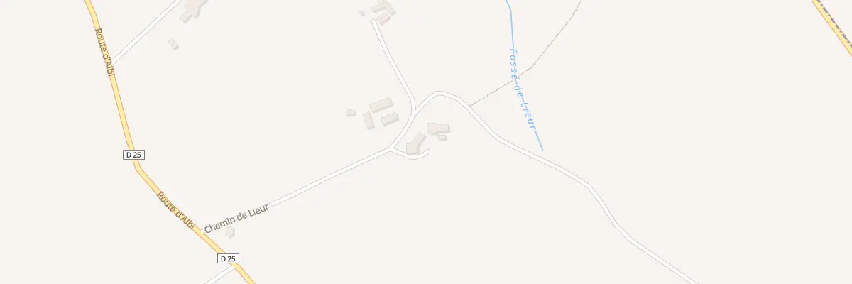 Plan du 28 Che de Lieur à Villeneuve-sur-Vère