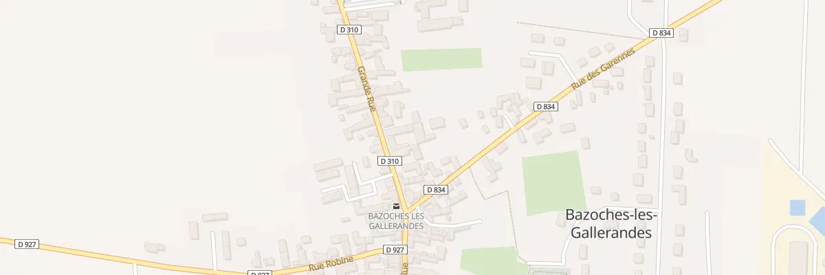 Plan du 38 Gr Grande Rue à Bazoches-les-Gallerandes