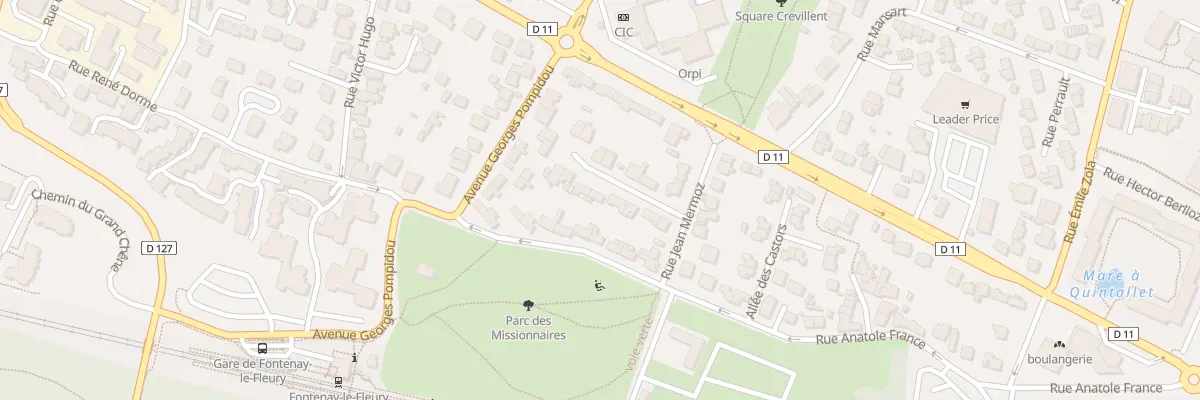 Plan du 9 Rue Hélène Boucher à Fontenay-le-Fleury