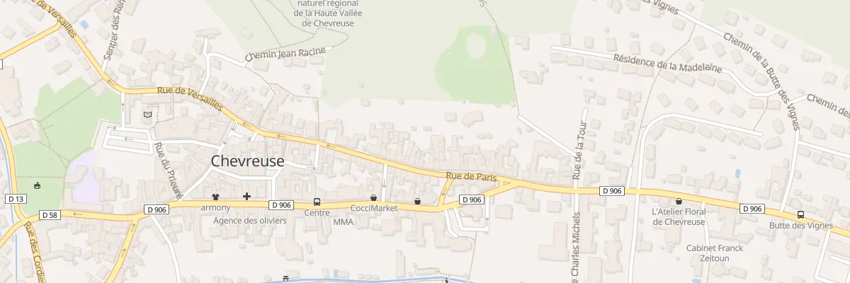 Plan du 46 Rue de Paris à Chevreuse