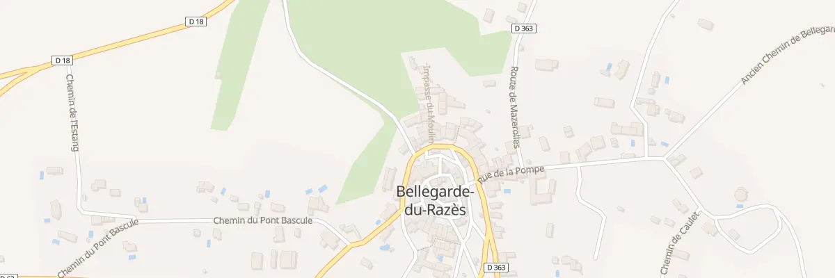 Plan du 1 Imp du Moulin à Bellegarde-du-Razès