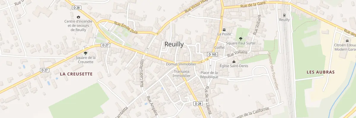 Plan du 1 Rue de la République à Reuilly