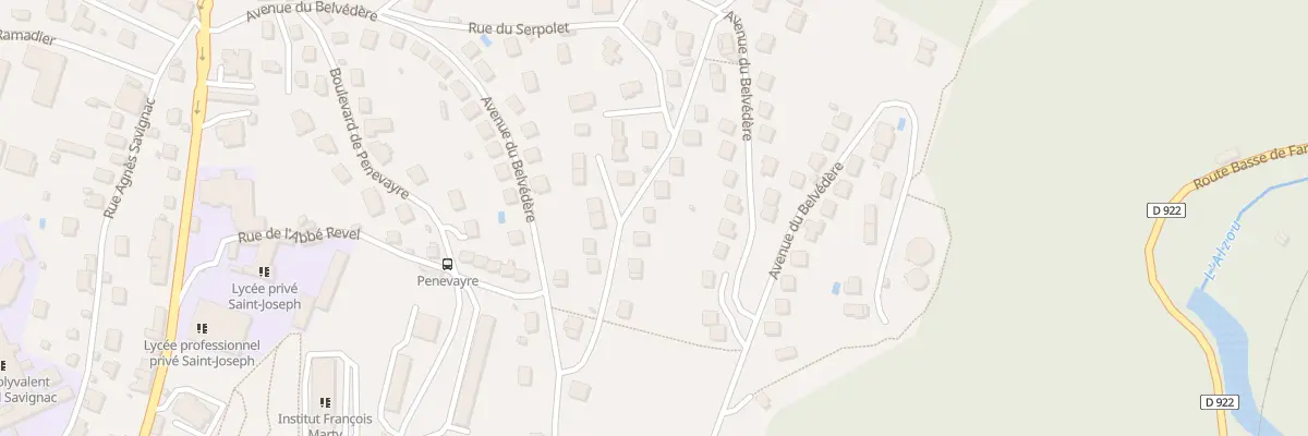 Plan du 46 Av du Belvédère à Villefranche-de-Rouergue