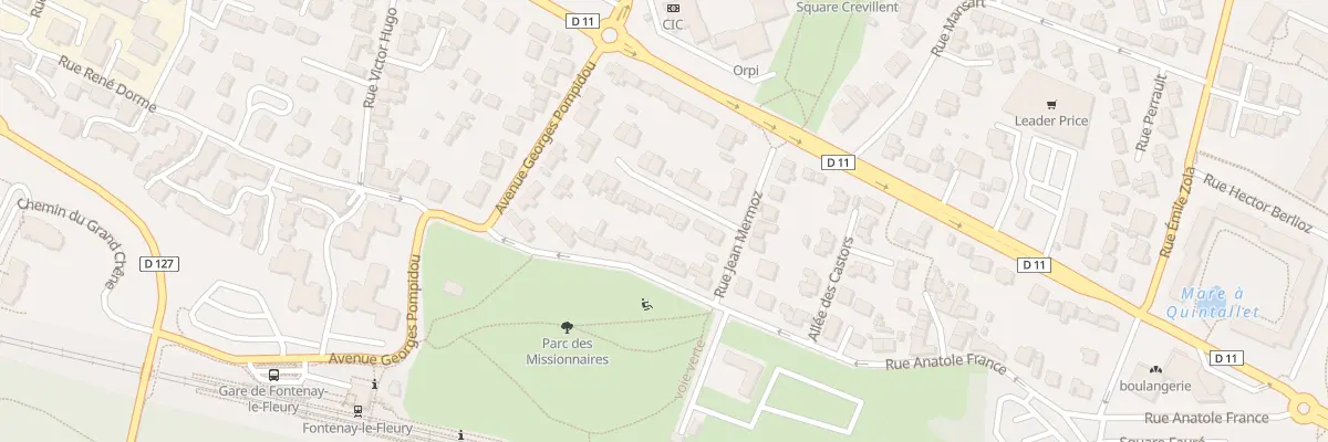 Plan du 7 Rue Hélène Boucher à Fontenay-le-Fleury