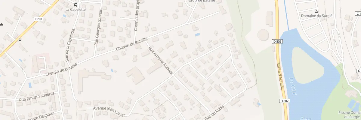 Plan du 3 Rue des Docteurs Sanieres à Figeac