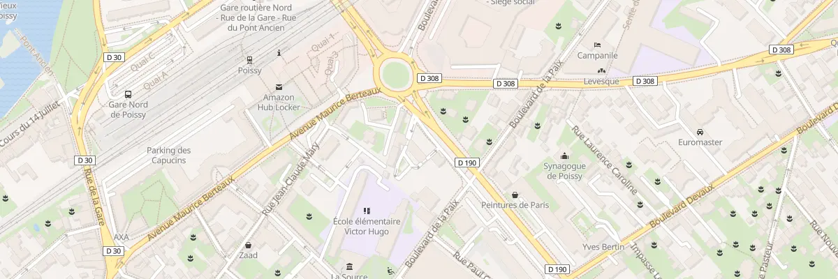 Plan du 12 Bd Gambetta à Poissy