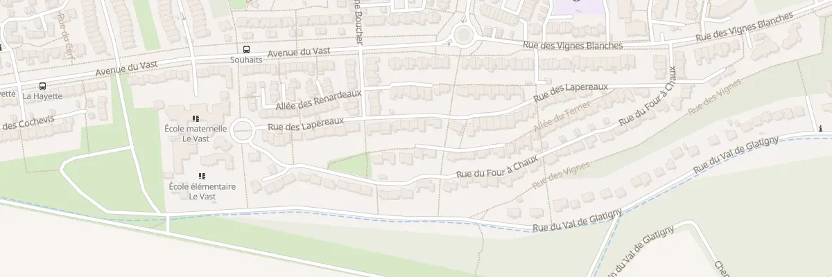 Plan du 45 Rue des Lapereaux à Jouy-le-Moutier