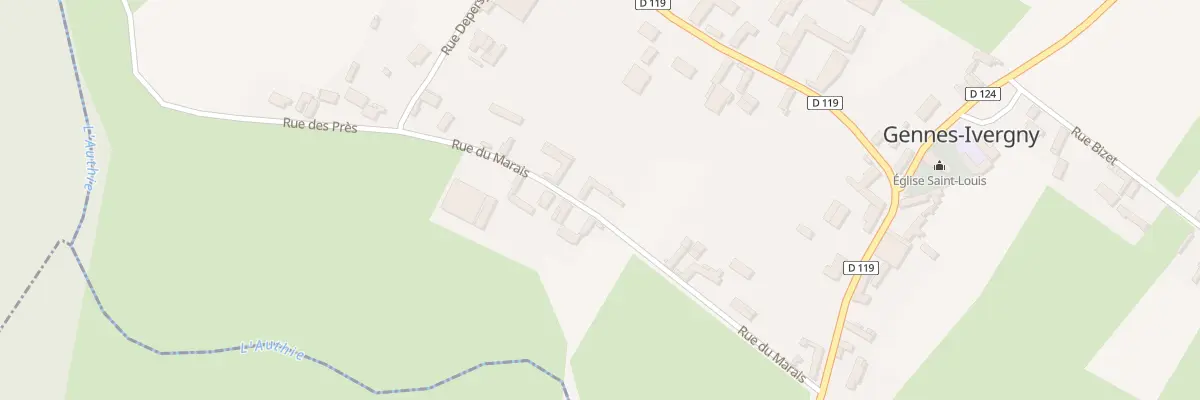 Plan du 5028 Rue d’En Bas à Gennes-Ivergny