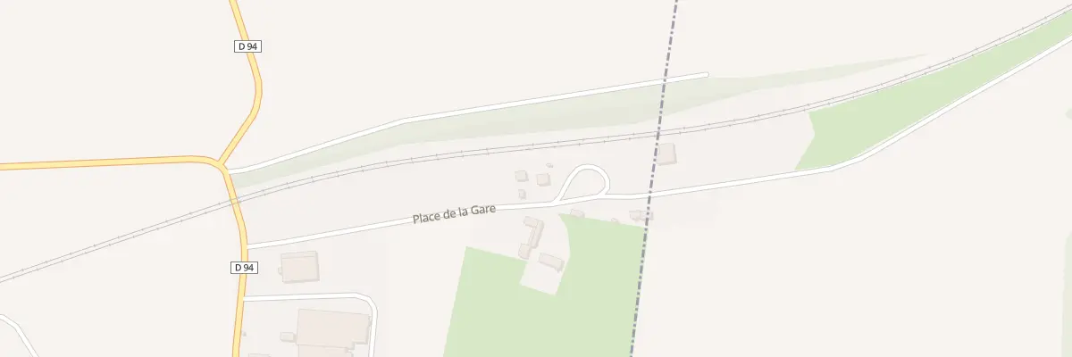 Plan du 1 Pl Place de la Gare à Famechon
