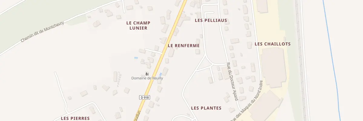 Plan du 15 Rte d’Issoudun à Reuilly