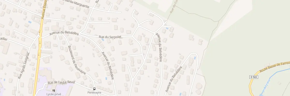 Plan du 35 Av du Belvédère à Villefranche-de-Rouergue