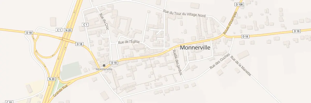Plan du 3 Rue de l’Eglise à Monnerville
