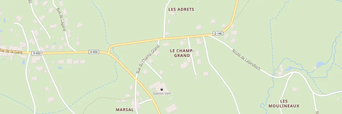 Plan du 2 Rte du Rouget à Sousceyrac-en-Quercy