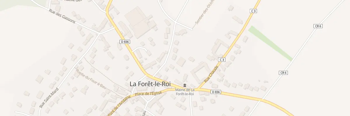 Plan du 6 Rue de la Mare aux Loups à La Forêt-le-Roi