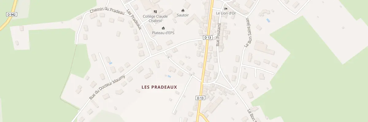 Plan du 2 Fg Lasfont à Ahun