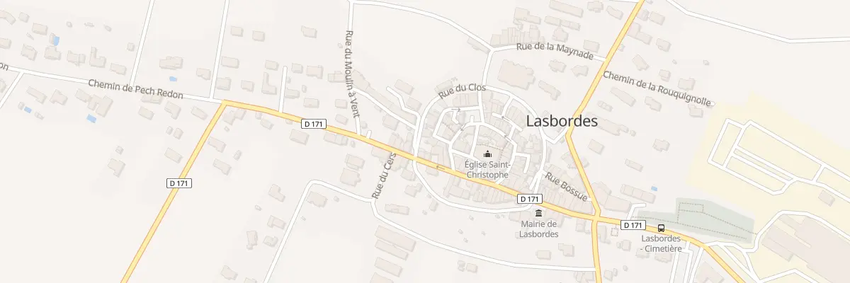 Plan du 16 Rue des Gilets à Lasbordes