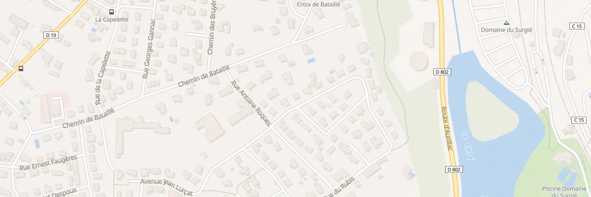 Plan du 5 Rue des Docteurs Sanieres à Figeac
