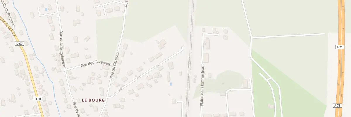 Plan du 20B Rue de la Scierie à Theillay