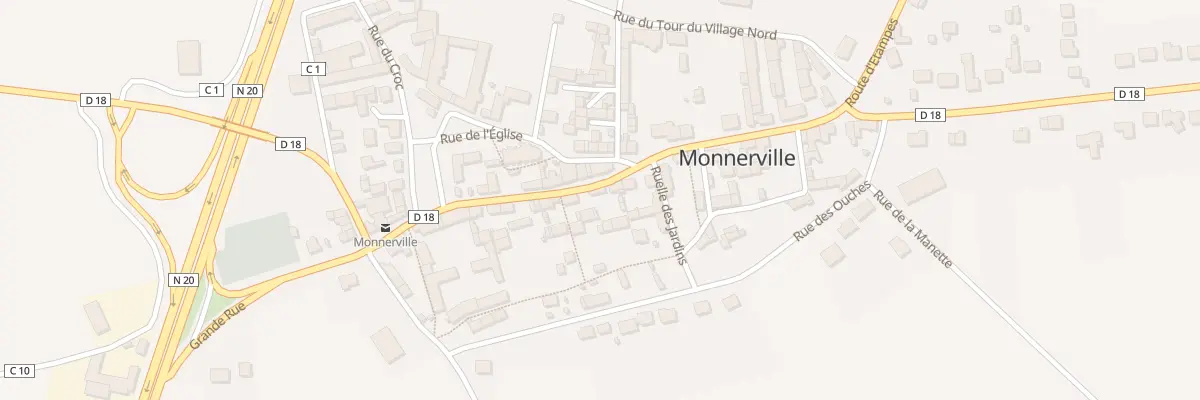 Plan du 17 Gr Gde Rue à Monnerville