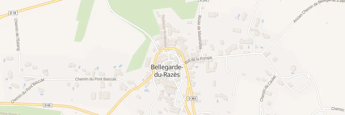 Plan du 3 Ptr Circulade à Bellegarde-du-Razès