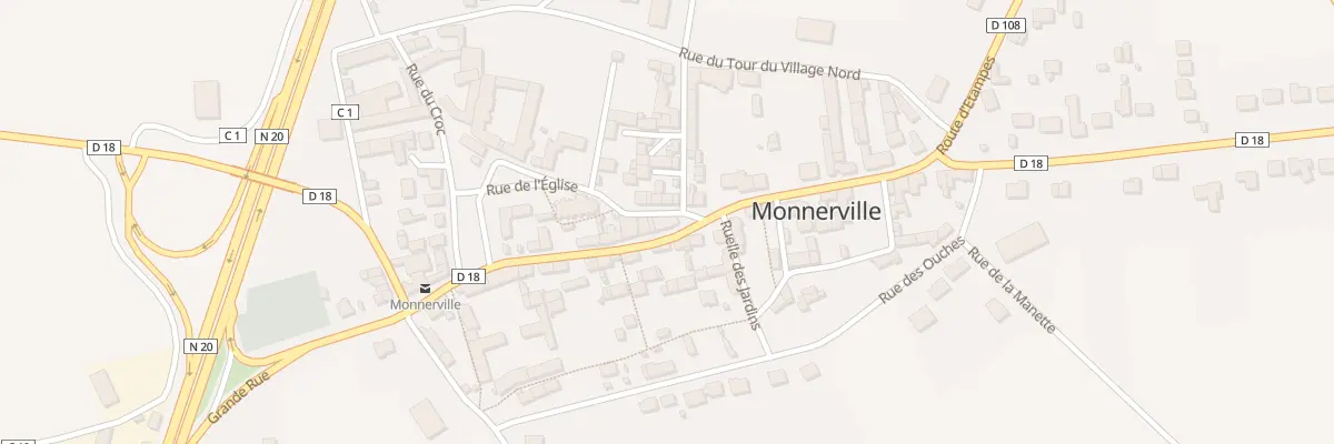 Plan du 18 Gr Gde Rue à Monnerville