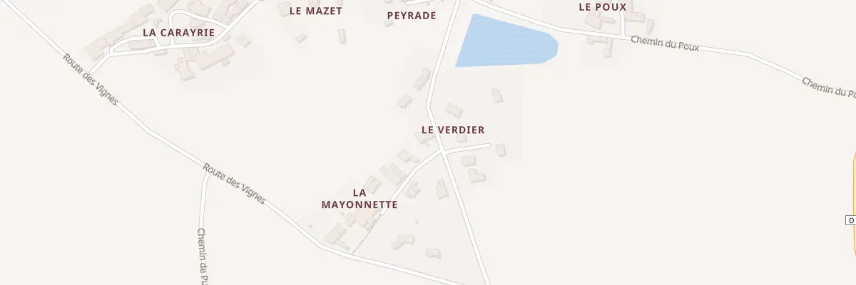 Plan du 5022 La Mayonnette à Virac