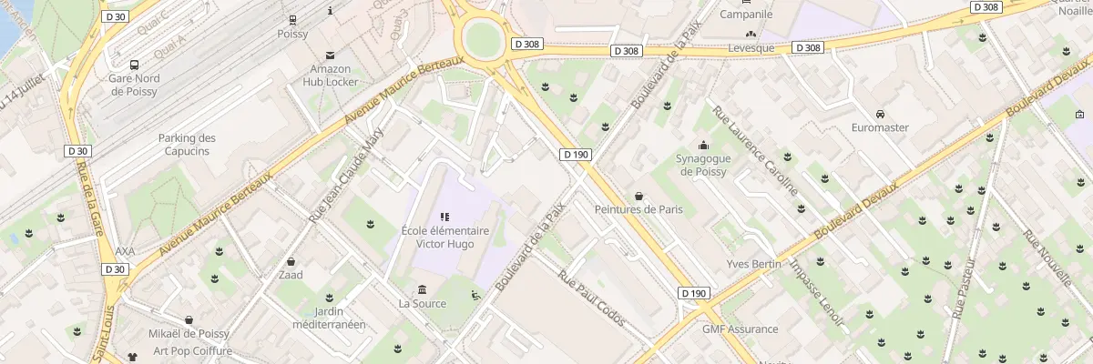 Plan du 13 Bd de la Paix à Poissy