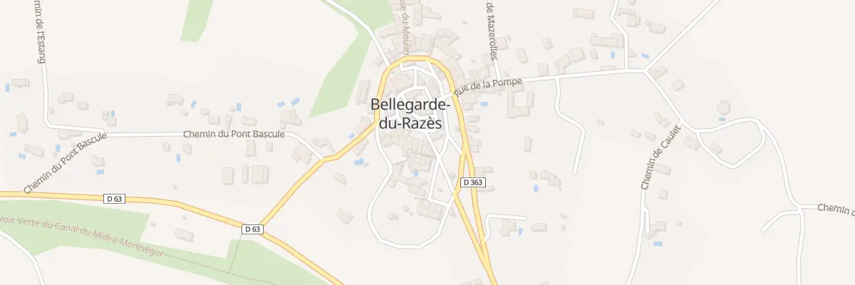 Plan du 13 Pl de l’Eglise à Bellegarde-du-Razès